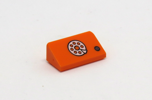 Bild von Orange - Telefon - 1x2 Slope